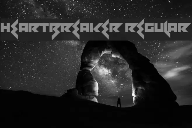 Heartbreaker Regular Font examples