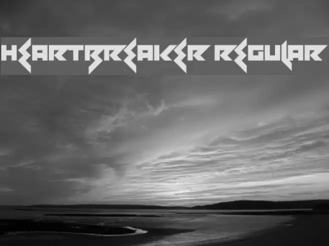 Heartbreaker Regular Font examples