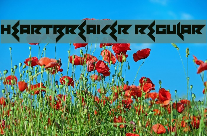 Heartbreaker Regular Font examples