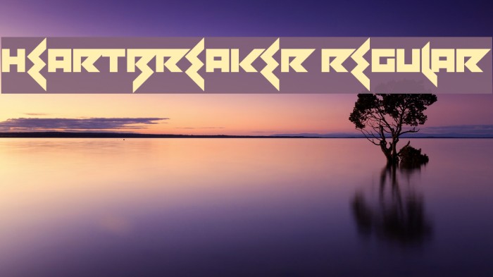 Heartbreaker Regular Font examples