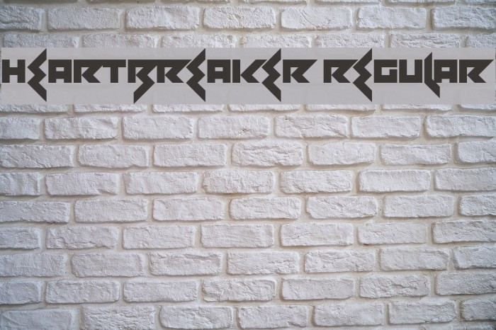 Heartbreaker Regular Font examples