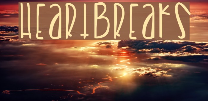 Heartbreaks Font examples