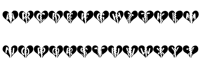 Heartbroken Font LOWERCASE