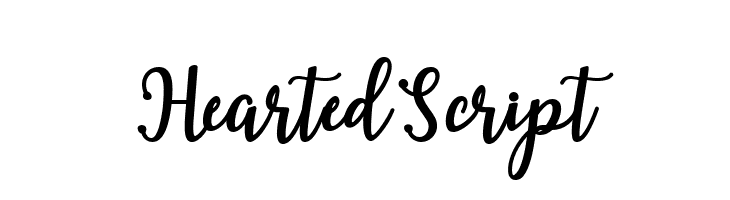 HeartedScript  フリーフォントのダウンロード