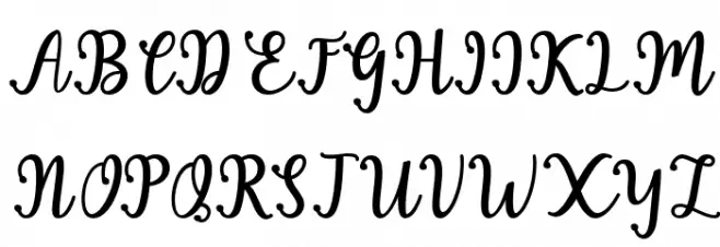 HeartedScript Schriftart Groß