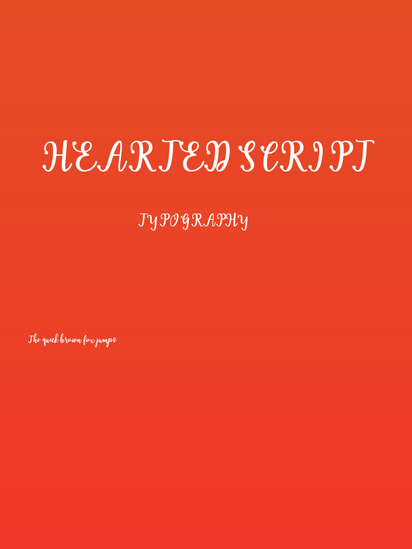 HeartedScript Poster