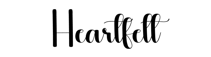 Heartfelt Schriftart