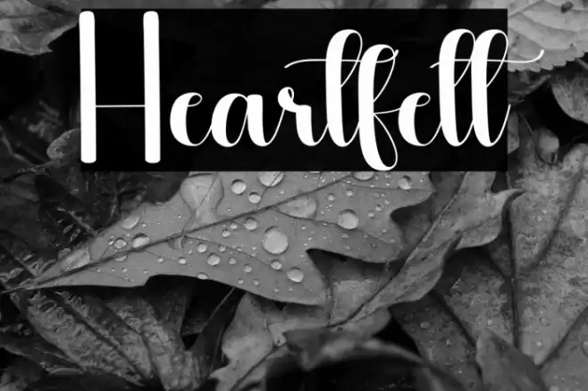 Heartfelt Font examples