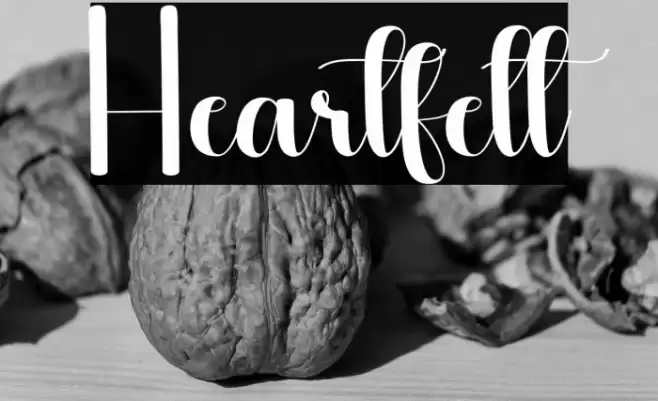 Heartfelt Font examples