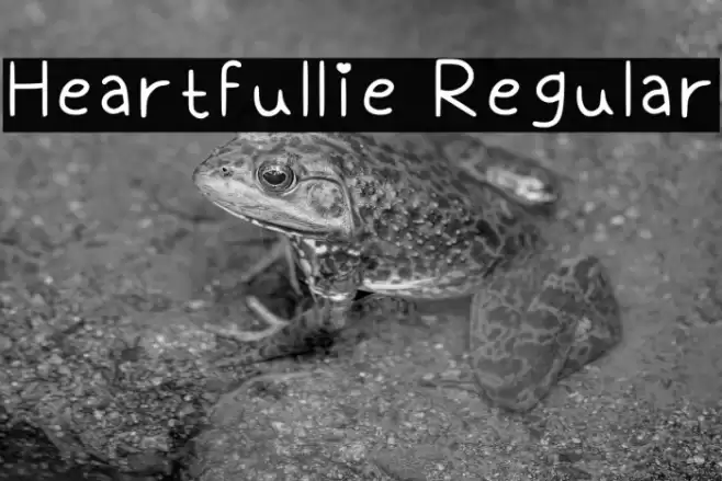 Heartfullie Regular Font examples