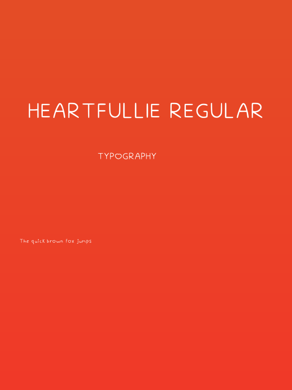 Heartfullie Regular Poster