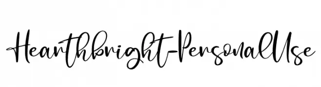 Hearthbright - Personal Use  नि: शुल्क फ़ॉन्ट्स डाउनलोड