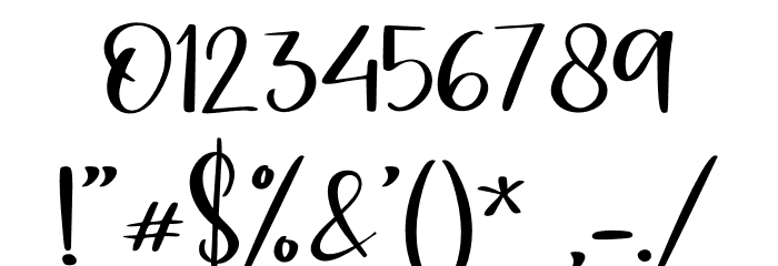 Hearthbright - Personal Use Font OTHER CHARS