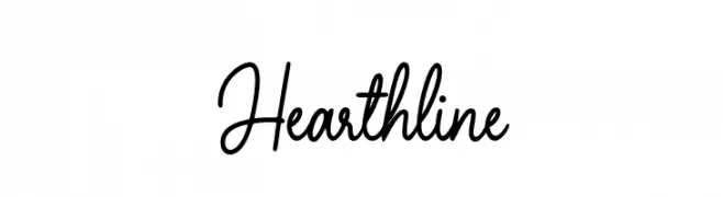 Hearthline  フリーフォントのダウンロード