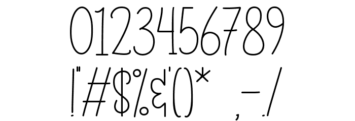 Heartin - Personal Use Font OTHER CHARS