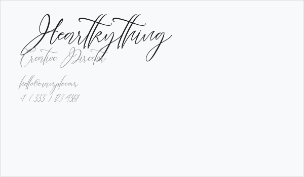 Heartkything Business Card