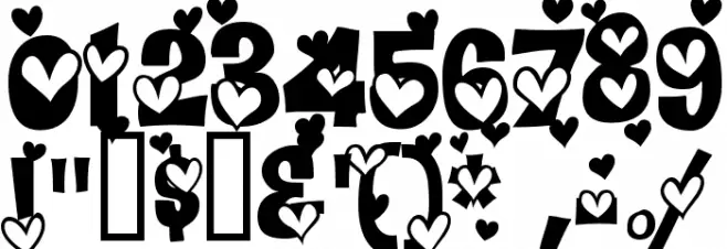 Heartland Extra Font OTHER CHARS