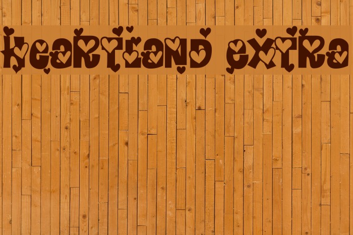 Heartland Extra Font examples
