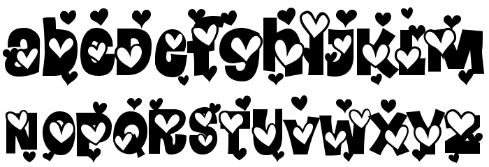 Heartland Extra Font LOWERCASE
