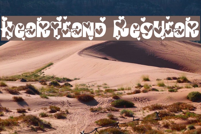 Heartland Regular Font examples
