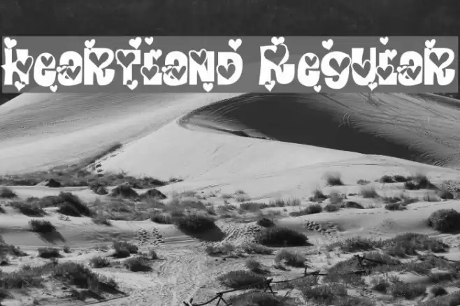 Heartland Regular Font examples