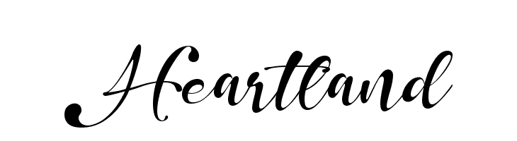 Heartland  フリーフォントのダウンロード