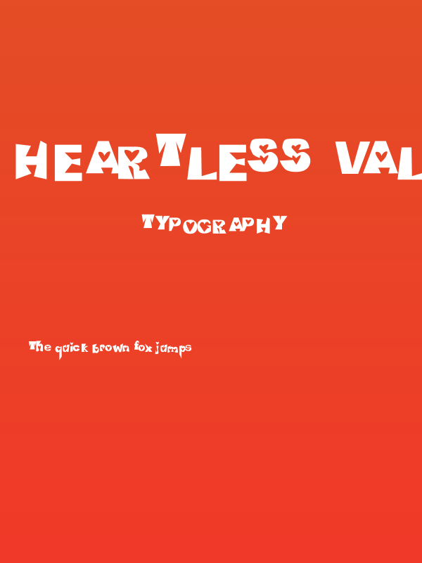 Heartless Valiumwhore Poster