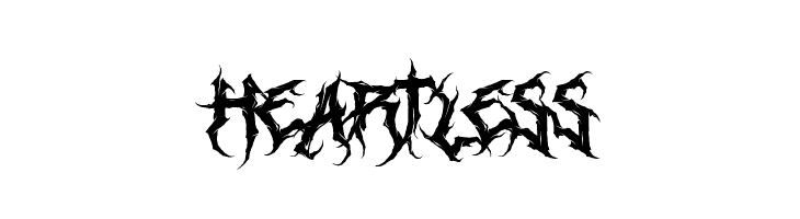 Heartless  font caratteri gratis