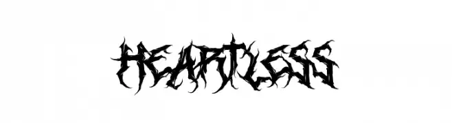 Heartless  Frei Schriftart Herunterladen