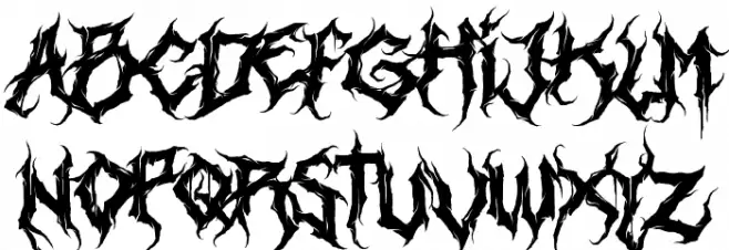 Heartless Schriftart Kleinbuchstaben