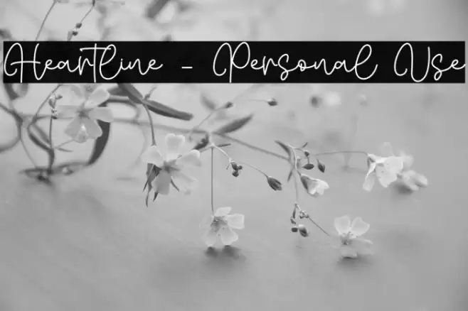 Heartline - Personal Use フォント examples
