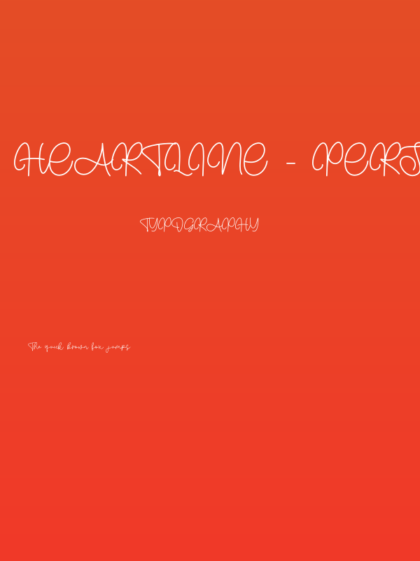 Heartline - Personal Use Poster