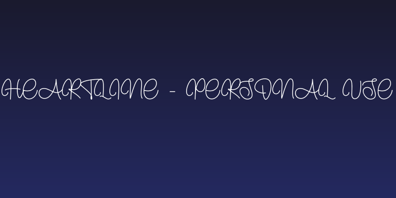 Heartline - Personal Use Social Header