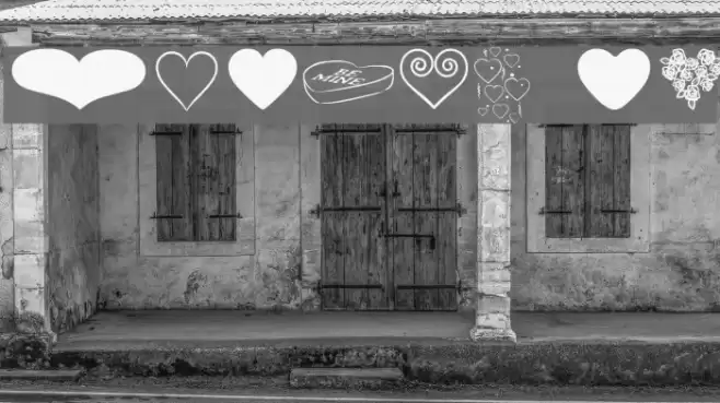 Hearts BV Font examples