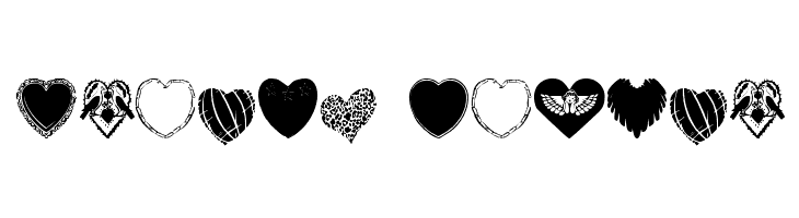 Hearts Galore फ़ॉन्ट