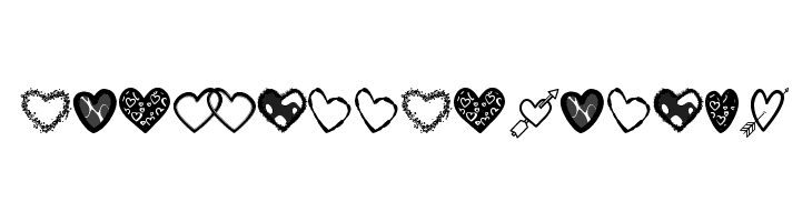 Hearts Shapes Tfb  नि: शुल्क फ़ॉन्ट्स डाउनलोड