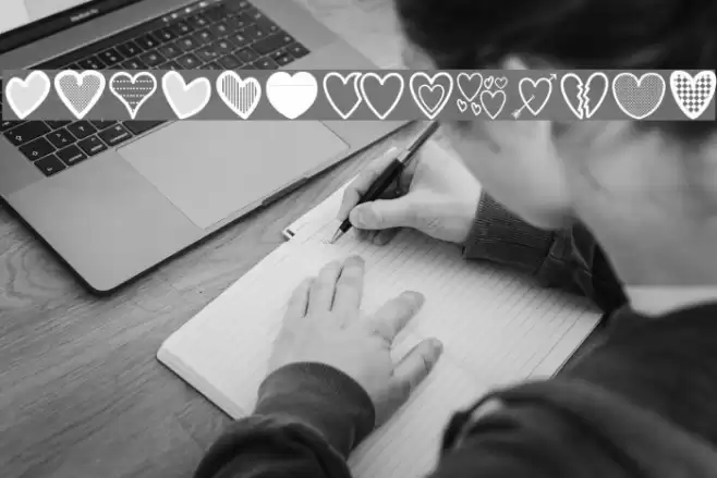 Hearts St Font examples