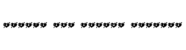 Hearts and Arrows Regular  font caratteri gratis