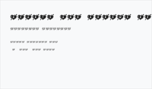 Hearts and Arrows Regular Business Card