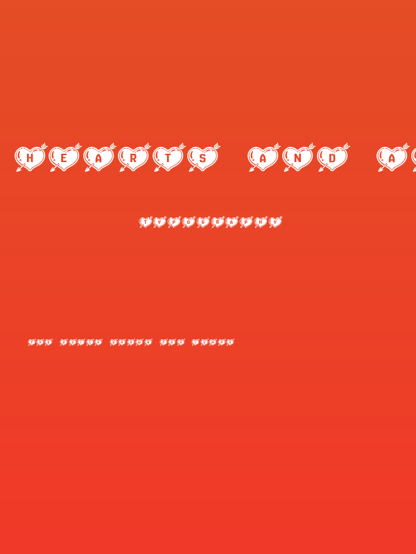 Hearts and Arrows Regular Poster