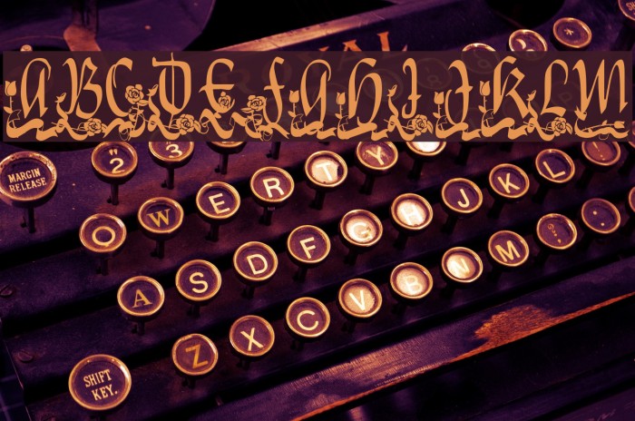 Hearts and Flowers Font examples