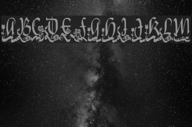 Hearts and Flowers Font examples