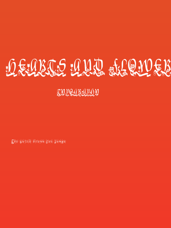 Hearts and Flowers Poster