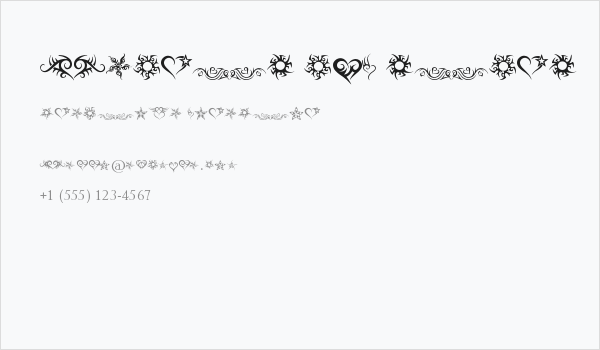 Hearts and Stars Business Card