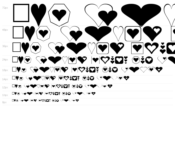 Hearts for 3D FX Waterfall