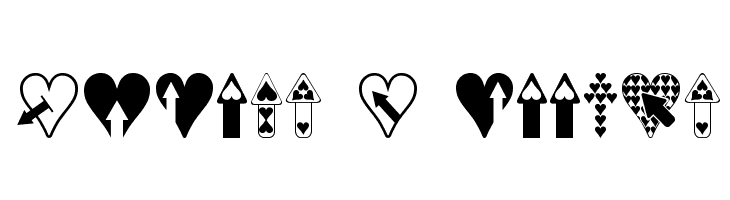 Hearts n Arrows Font - FFonts.net