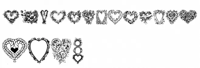 Hearts of Lime Font UPPERCASE