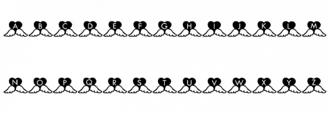 Hearts Fonte MAIÚSCULAS
