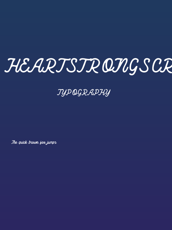 HeartstrongScriptSmooth-Reg Poster