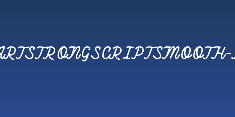 HeartstrongScriptSmooth-Reg Social Header